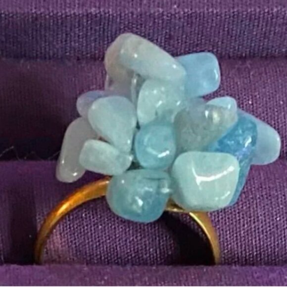 NEW Amazonite chip ring - Picture 6 of 8